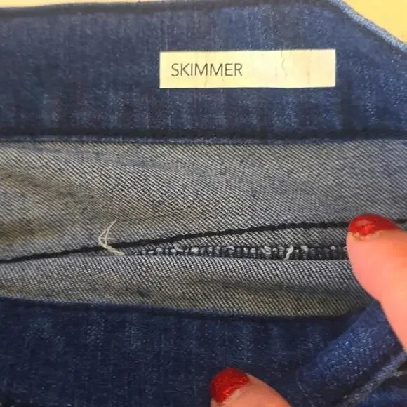 CODE BLEU Women's Denim Capri Pants - Classic Blue - Picture 7 of 11